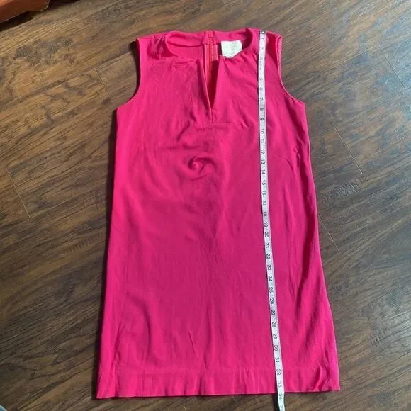 Kate Spade Bright Pink Keri Ponte Stretch Knit Sleeveless Shift Dress - Size 4 - Picture 7 of 12